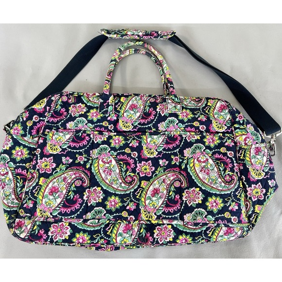 Vera Bradley Paisly pattern weekender travel diaper bag Multicolor - Picture 1 of 14